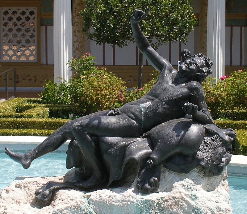 Reclining satyr