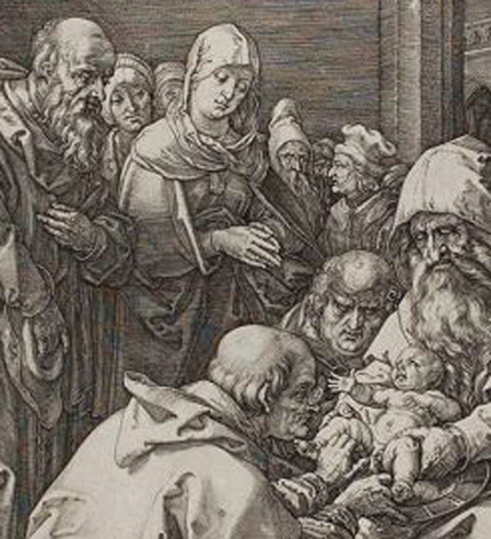Goltzius' ''Circumcision'' (detail)