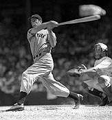 Joe Dimaggio at the bat