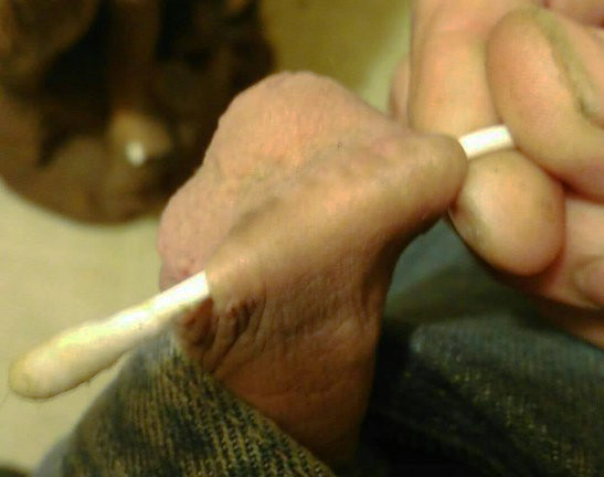 big skinbridge with cottonbud angle view